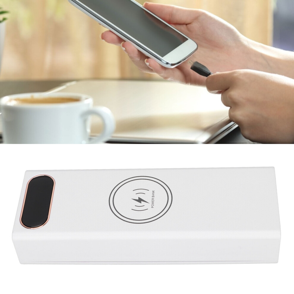 L20 Qc 22.5W+15W Wireless Charging Battery Case 20X18650, White 7891376394847