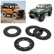 4 Stück 1,9 Zoll Aluminium Beadlock-Ring für RC-Autos, Schwarz
