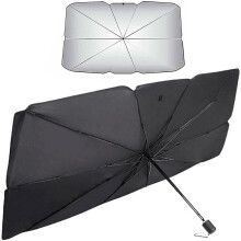 Car Windshield Sun Shade for Lincoln Nautilus 2023 2024, UV Blocking Front Windshield Sunshade Foldable Heat Reduction Design