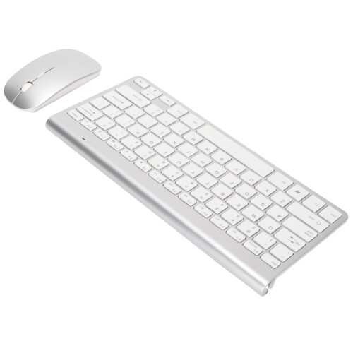 Wireless Keyboard Mouse Combo, Silent, Adjustable DPI, Ergonomic, USB Receiver