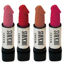 Funny Mushroom Lipstick Gift for Women, Novelty Full Size Lipstick with 12 Color Shades