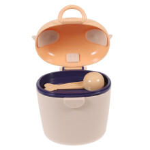 Baby Formula Dispenser with Leakproof MultiCompartment Storage for Travel Snacks and Large Apricot