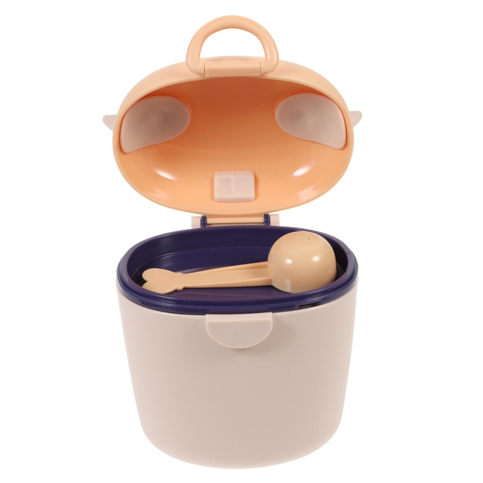 Baby Formula Dispenser with Leakproof MultiCompartment Storage for Travel Snacks and Large Apricot