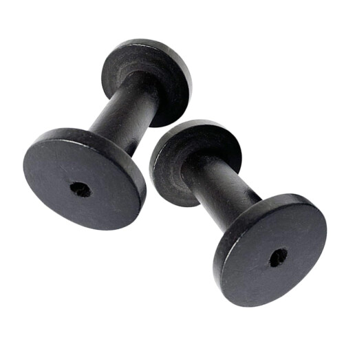 Wooden Thread Rack 2pcs Solid Wood Rotating Embroidery Spool Holder for Organized Sewing Storage