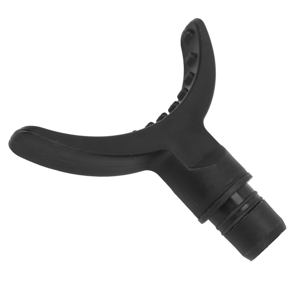 Black ABS Arc-Shaped Massage Gun Head for Neck & Calf, 10x8cm