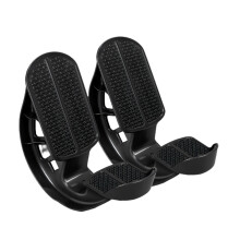 2Pcs Indoor Leg Massager Foot Rocker Board Portable Calf-Black