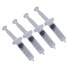 4 Stück Ohrwachs-Entferner-Spritzen-Set, 10 ml Silikon- und Kunststoff-Reinigungswerkzeuge