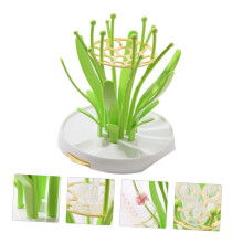 Baby Bottle Drying Rack with Detachable Tray, Multipurpose Baby Feeding Supplies Organizer, Grass Green