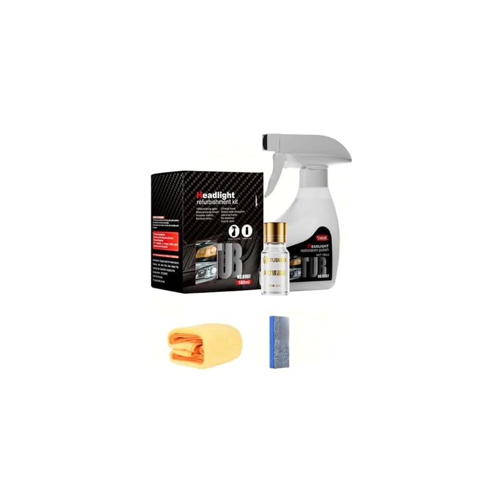 2025 Ceramic Headlight Restoration Kit, No Polishing Headlamp Cleaner With Uv Protection And Fast Oxidation Removal (1 Set) 9330225970231