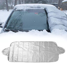 All Weather Car Windshield Cover, Reversible Sunshade Protector for Snow and Heat, 78.74x27.56 Inch