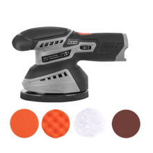 12V Cordless Dual Action Car Polisher with 5Speed Control, Fast 1H Charging, Low Swirl Finish (Without Battery)