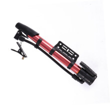 Volume Aluminum Alloy Bike Pump Fast Inflation for Road and Mountain Bikes Red