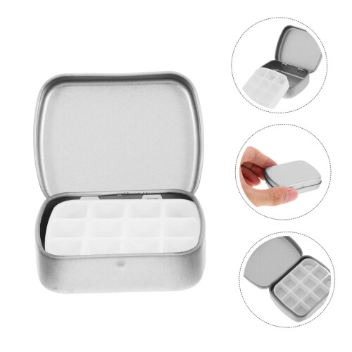 Nail Art Storage Box Clear Grid Bead Organizer Transparent MultiUse Container for Charms 2