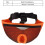 Adjustable Mesh Bulldog Muzzle for Pugs Chihuahuas, Orange L 13