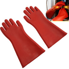 10 kV Isolierte Handschuhe aus natürlichem Gummi Sicherheitsausrüstung für Elektriker HOT