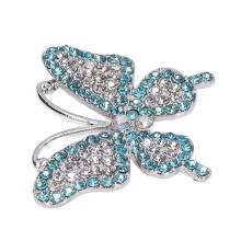 5PCS DIY Brooch Pins Blue Glass Metal Lightweight Portable Jewelry