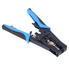 MT-5082R Coax Cable Crimper Alloy Steel Plastic, Blue & Black