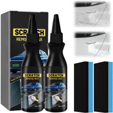 Car Scratch Remover and  Kit 2PCS, Fast Scratch Removal Cream with Gloss Restoring Finish, Superhydrophobic Protection