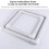 Square Embroidery Hoop with Clamp for Table, Adjustable Cross Stitch Frame Stand, Secure Fabric Tension 5