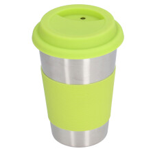 Kinderbecher aus 304 Edelstahl mit Silikonhülle, hitzedichtend, 13,5 cm