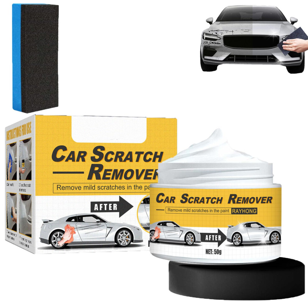 3In1 Car Scratch Remover And Polishing Compound With Sponge, Paintsafe Formula For Shine Restoring Finish (1Pcs) 9073542692300