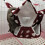 3-Layer Soft Plush Small Animal Hamper 30x30cm Wine Red 7