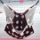 3-Layer Soft Plush Small Animal Hamper 30x30cm Wine Red 10