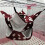 3-Layer Soft Plush Small Animal Hamper 30x30cm Wine Red 13