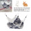 Small Pets Hamster Hammock 30x30cm Warm Linen Plush Bed 9