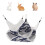 Small Pets Hamster Hammock 30x30cm Warm Linen Plush Bed 14