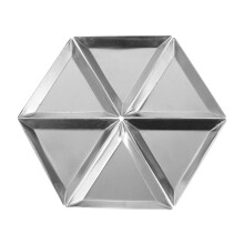 6pcs Aluminum Triangle Bead Sorting Trays MultiCompartment Jewelry Making Organizers for Crafts