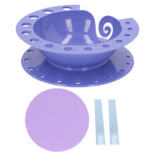 Large Capacity Yarn Bowl with Storage Hole for Knitting and Crochet, Tangle and Anti Slip
