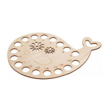 Wooden Embroidery Thread Organizer Board with Tangling Prevention for Cross Stitch and Sewing