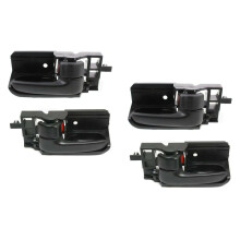 Interior Door Handle Replacement 4pcs Black Set for Toyota Corolla Matrix Pontiac Vibe 2003‑2008