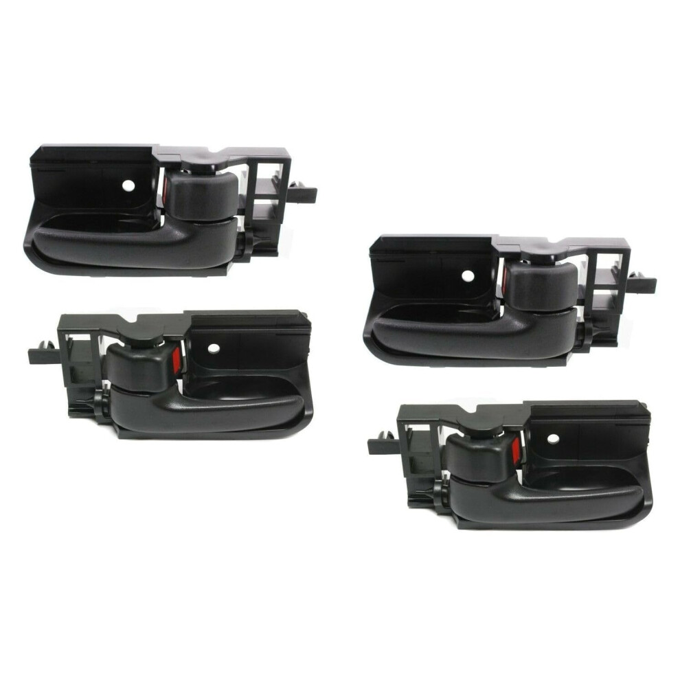 Interior Door Handle Replacement 4Pcs Set For Toyota Corolla Matrix Pontiac Vibe 2003Â2008 Black 9771547613077