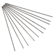 10 Pack HSS Extra Long Drill Bits High Hardness Fast Drilling Black Twist Set