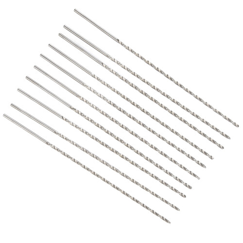 10 Pack HSS Extra Long Drill Bits High Hardness Fast Drilling Black Twist Set 2