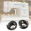 2pcs Sewing Machine Bobbin Case Set, Metal Replacement for Household Use, Reliable Thread Control 2