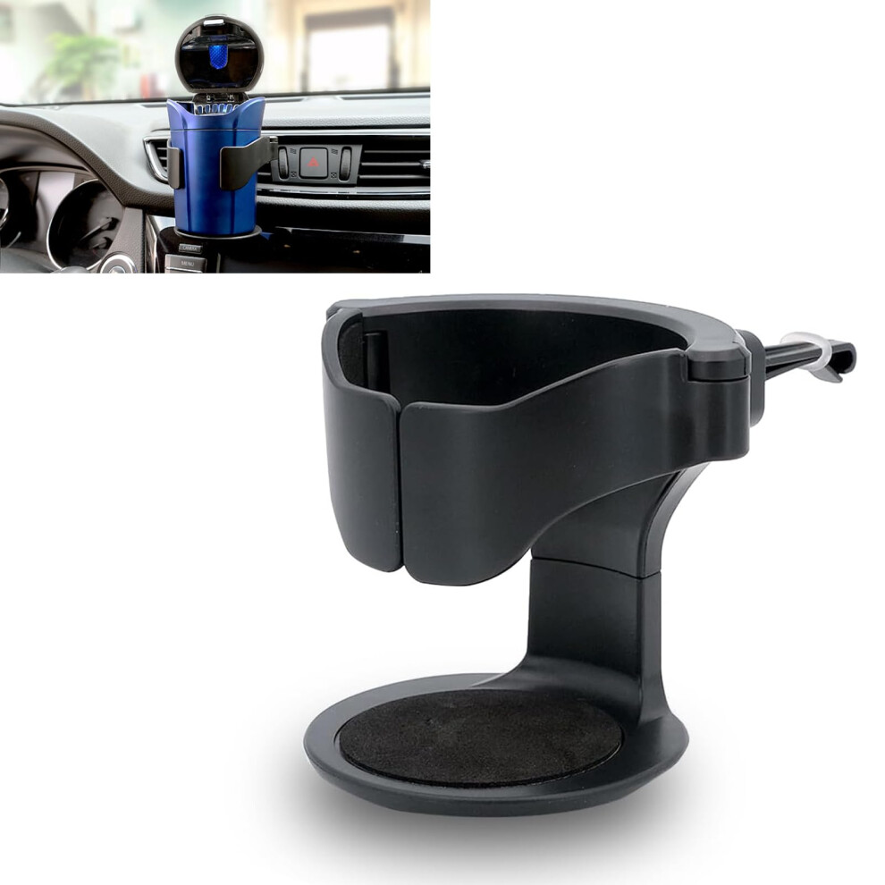 Car Cup Holder And Car Vent Cup Holder, Universal Adjustable Air Vent Drink Holder For Bottles And Cans, Black 9330225970880