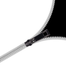 5Pcs Alloy Zipper Sliders DIY Replacement Pack Black 3.3cm