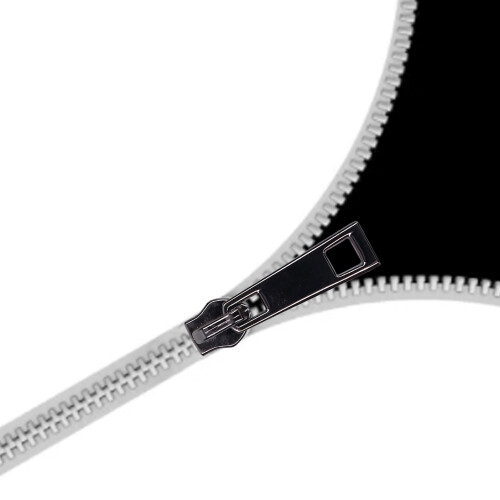 5Pcs Alloy Zipper Sliders DIY Replacement Pack Black 3.3cm