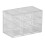 Transparent Plastic Drawer Organizer with 9 Compartments, SpaceSaving Desktop Storage Box 1