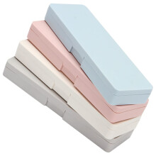 4pcs Durable Plastic Pencil Case Large Capacity Pen Storage Box Desk Organizer for School