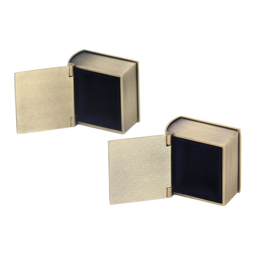 Robuste Metall-Babzähne-Erinnerungsbox 4x4x2cm mit Gravur 2