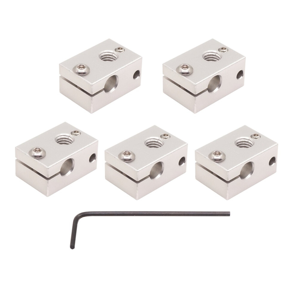 Aluminum Heater Block For E3d V6 Hotend, Durable Build And Stable Temperature Control, Pack Of 5 9330225971009
