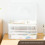 Clear Double Layer Storage Box with Handle, Stackable Organizer for Crafts, Stationery and Scrapbooking 3