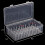 Embroidery Thread Organizer 4 Pack Clear 42 Slot Sewing Thread Storage Box Spool Holder 2