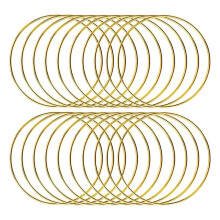 20pcs 4inch Dream Catcher Rings Metal Crafts Hoops Wreath-Macrame Creations Rings for DIY Crafts