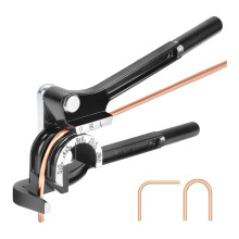 Tube Bender -180 Degree 3 in 1 Pipe Bender Suitable for Bending 1/4inch 5/16inch 3/8inch OD Copper,Brass & Steel Pipes