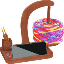 Upgraded Yarn Holder for Knitting and Crocheting,Magnetic Twirling Mechanism Yarn Spinner ,Yarn Holder